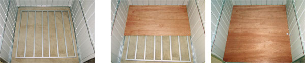 Kit plancher pour abri métal - 5,11 m²