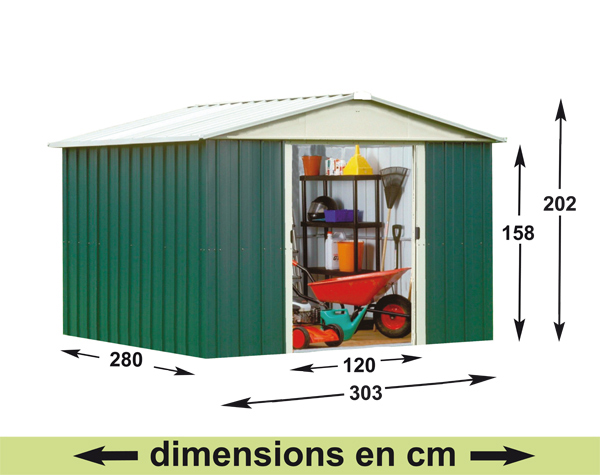 YARDMASTER Metal garden shed - 8.48 m