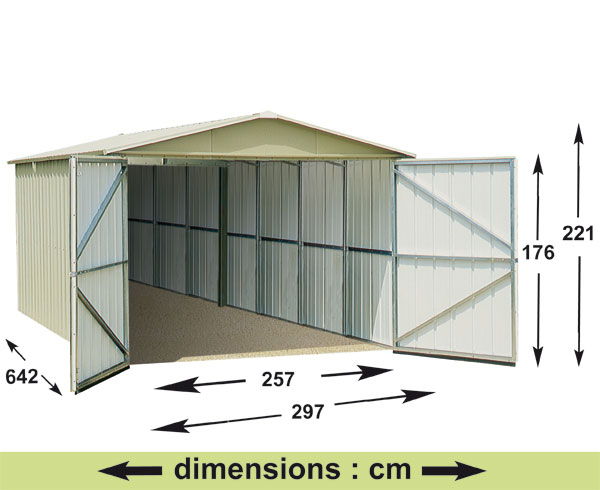 YARDMASTER Metal garage - 19.07 m