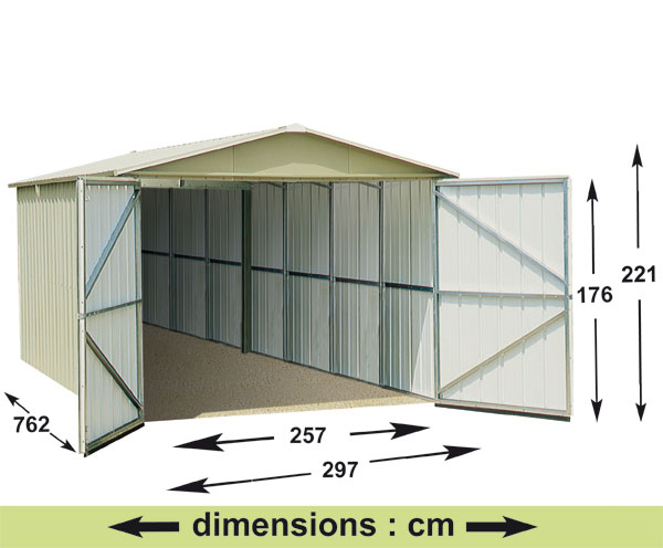 YARDMASTER Metal garage - 22.63 m