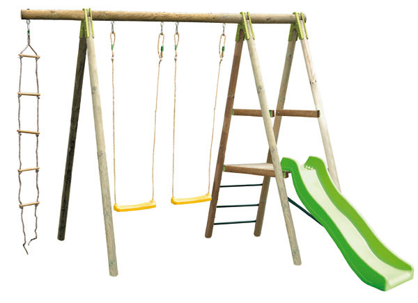 Portique bois TOPWOOD 2,30 m (3 agrès + PF+ TOB)