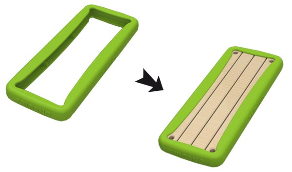 Coque de protection et balançoire bois