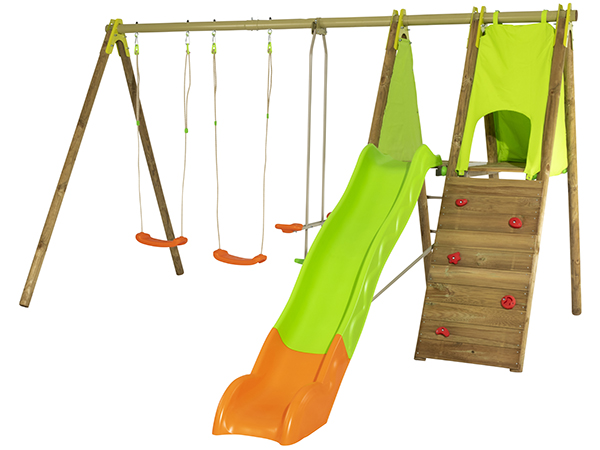 TECHWOOD METAL/WOODEN SWING SET 2.30 M (3 ACCESSORIES)