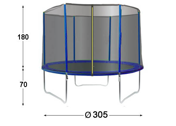 JOU077 - TRAMPOLINE DIAMETRE 3.05 M