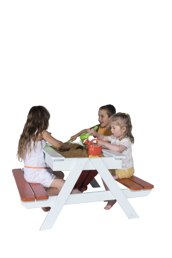 Table picnic enfant avec bac à sable