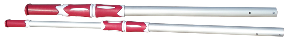 White aluminium telescopic pole (1.80 / 3.60 m)
