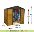 Abri de jardin m�tal YARDMASTER - 5,97 m�
