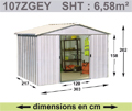Abri de jardin m�tal YARDMASTER - 6,58 m�