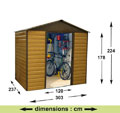 Abri de jardin m�tal YARDMASTER - 7,18 m�