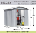 Abri de jardin m�tal YARDMASTER - 2,77 m�