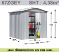 Abri de jardin m�tal YARDMASTER - 4,38 m�