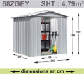 Abri de jardin m�tal YARDMASTER - 4,79 m�