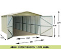 Garage m�tal YARDMASTER - 15,50 m�