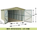 Garage m�tal YARDMASTER - 19,07 m�