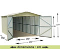 Garage m�tal YARDMASTER - 22,63 m�