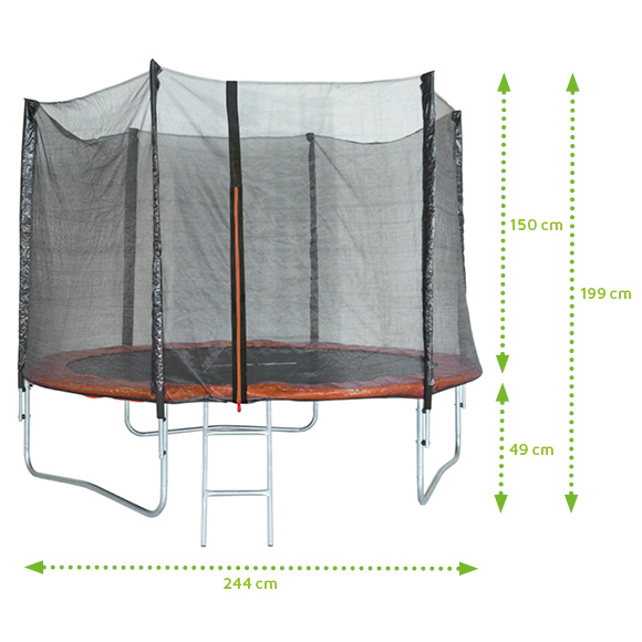 JOU129 - TRAMPOLINE 2.44 DIAMETER