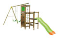 Station de jeux bois KANGA 2,50 m (3 agr�s + 2 tours + 3PF + 1TOB)