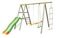 Portique bois/m�tal  TECHWOOD 2,30 m (3 agr�s + PF+TOB)