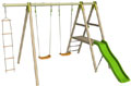 Portique bois/m�tal  TECHWOOD 2,30 m (3 agr�s + PF+TOB)
