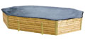 B�che hiver pour piscines bois ALOA dimensions 5,20 x 3,25 m