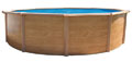 Piscine m�tal hors sol aspect bois CANYON 3,20 x 1,20 m