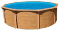 Piscine m�tal hors sol aspect bois OSMOSE 2,75 x 1,32 m