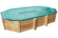 B�che hiver pour piscine bois BELUGA dimensions 7,15 x 4,00 m