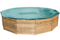 B�che hiver pour piscine bois BELUGA diam�tre 4,34 m