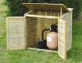 Coffre bois pour filtration et rangement